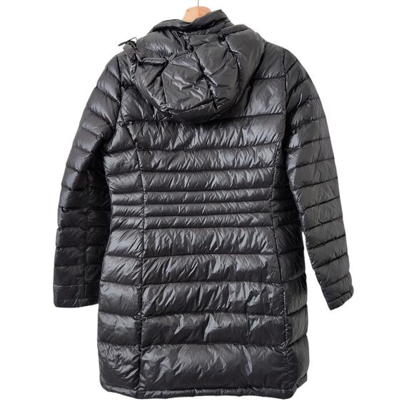 Andrew Marc packable Long Midi premium down black puffer insulated jacket Small - Picture 5 of 6